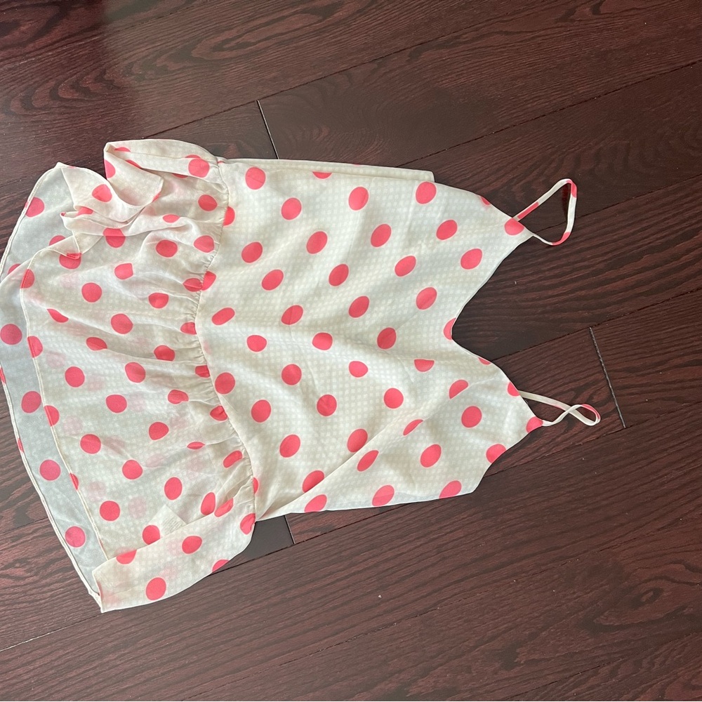 Polka Dot Sleeveless Top